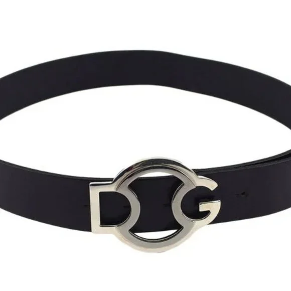 DOLCE&GABBANA belt DG mark buckle Authentic Used g17477